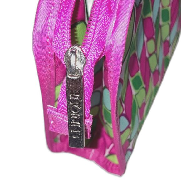 TRINA TURK Clinique Collab Cosmetic Makeup Zipper Travel Bag 10 x 7 x 2.75 in - Picture 5 of 12